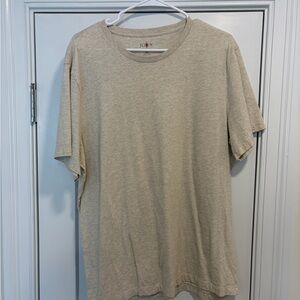J. Crew Men's Short Sleeve Crewneck T-Shirt in Heather Beige